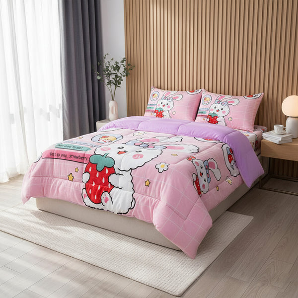 Kids quilt set velvet 6 pieces Model 2045 | Family Bed