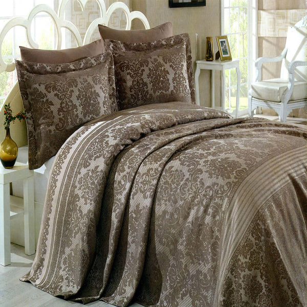  لحاف جاكار 3 قطع مقاس 240×240 سم موديل 405 | فاميلي بد