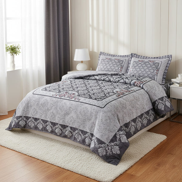 quilt 3 pieces Velvet tableau size 240 x 250 cm model 701 | Family Bed
