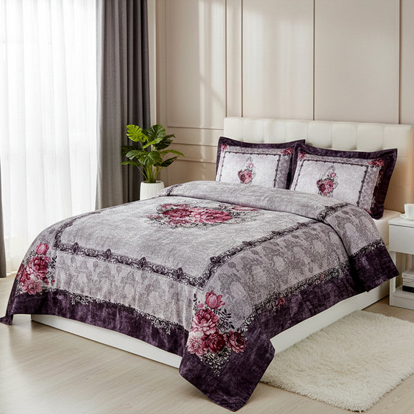 quilt 3 pieces Velvet tableau size 240 x 250 cm model 702 | Family Bed