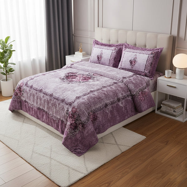 quilt 3 pieces Velvet tableau size 240 x 250 cm model 706 | Family Bed