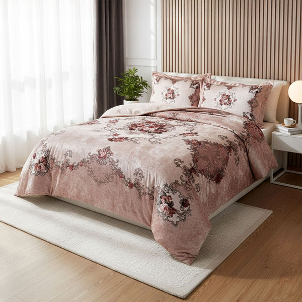quilt 3 pieces Velvet tableau size 240 x 250 cm model 710 | Family Bed