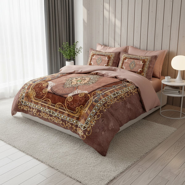 quilt 3 pieces Velvet tableau size 240 x 250 cm model 719 | Family Bed