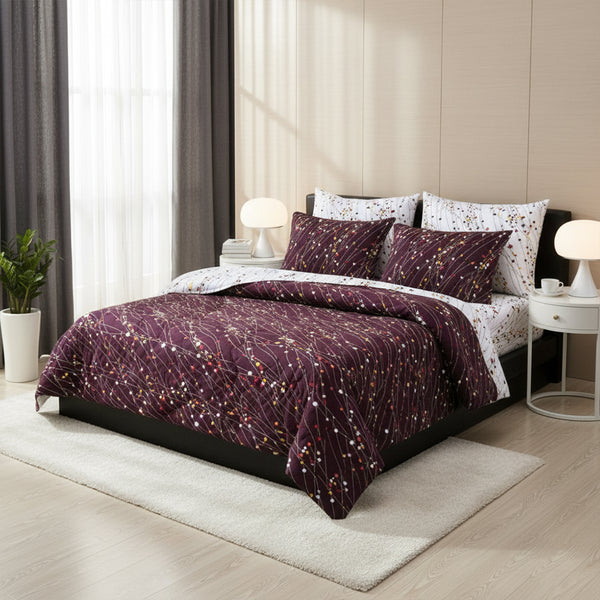 Quilt set satin cotton Model 4009 | Family Bed