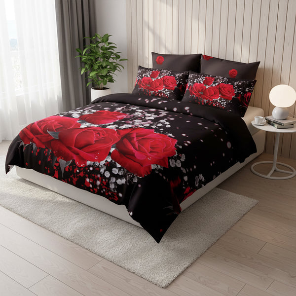 Quilt set satin cotton Model 4012 | Family Bed