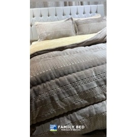  طقم لحاف فرو مزخرف من فاميلي بد