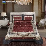 لحاف قطيفة تابلوه 3 قطع مقاس 240×250 سم موديل 714 من فاميلي بد 