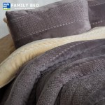لحاف فرو مزخرف موديل 685 من فاميلي بد